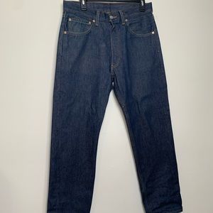 Levi 501 Men’s Denim Blue Jeans Straight Fit